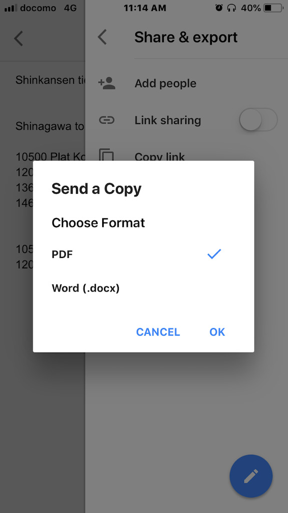 Select &lsquo;PDF&rsquo;